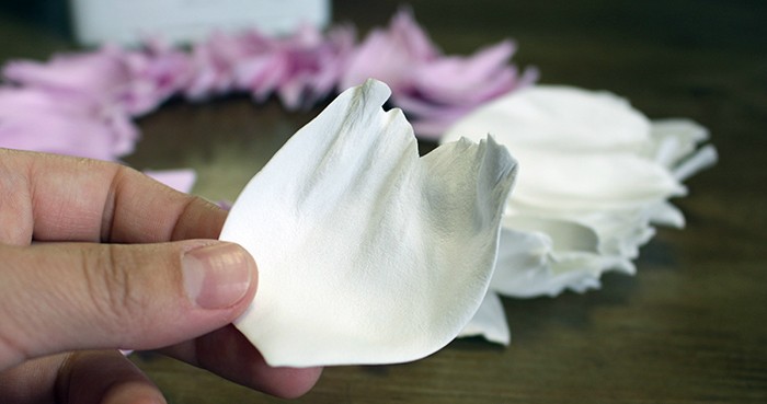 topiary 패턴에 대 한 Foamiran 꽃입니다. Foamiran 튤립입니다. 릴리 거품에서.