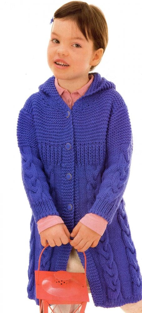 Esquema de tejido de punto para niña de 1 año. Chaquetas y chaquetas infantiles de punto: las prendas más elegantes